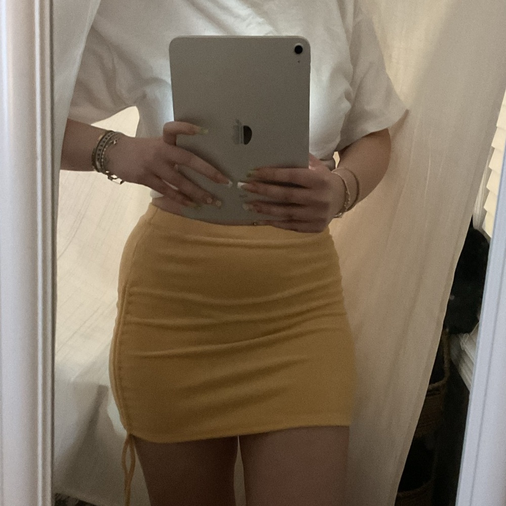 Yellow Mini Skirt